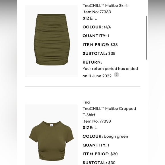 TnaCHILL™ Malibu Cropped T-Shirt + Skirt - Picture 3 of 8